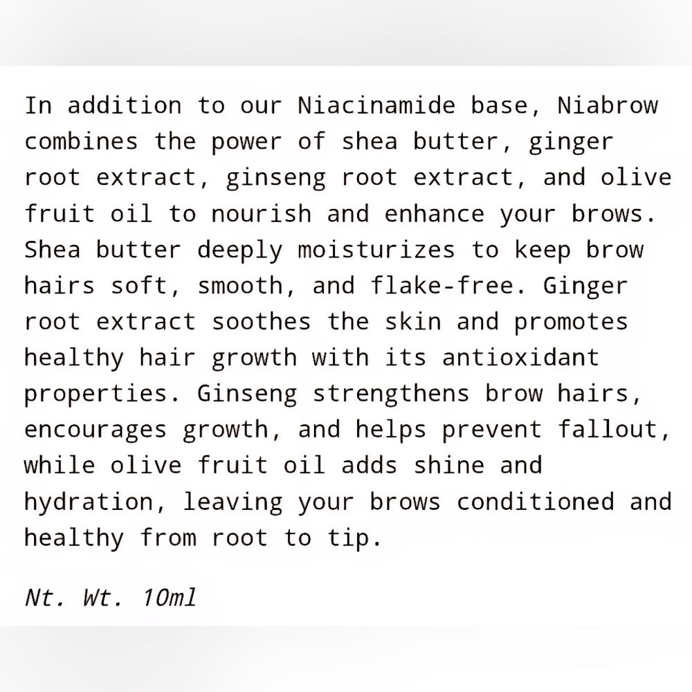 TOY FACTORY NIABROW NIACINAMIDE SERUM BROW CLEAR GEL. - Picture 8 of 11